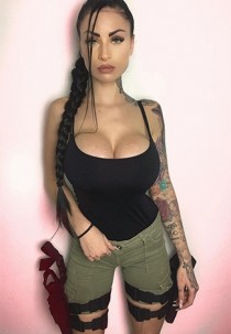 Escort WILHELMINA with black hair