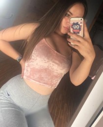 Escort selina with brunette hair