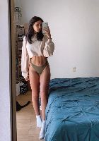 Cammile`s brunette hair and sexy face will turn you on