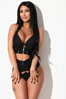 Escort Angel with brunette hair