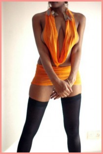 Escort Ashley with black hair